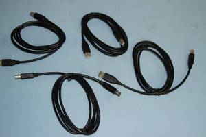 lot 25 image: Large Box (20 Pounds) of New USB Cables