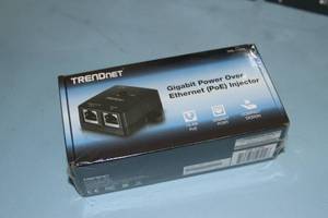 lot 60 image: Lot of 16 New  Sealed TRENDnet Gigabit Power Over Ethernet PoE Network Device - Injectors