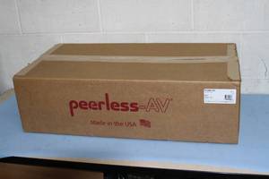 lot 86 image: New Peerless PLA50-UNL Articulating Wall Arm Mount for 37 to 80 Flat Panel Display TV Monitor ($500 MSRP)