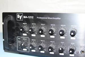 lot 63 image: Electro-Voice EV MA1212 MA-1212 120 Watts Pro Audio Amplifier & 12-Input Mixer