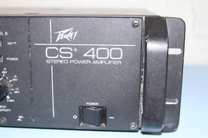lot 64 image: Peavey 400 Watt 2 Channel Professional  Commercial Audio Amplifier Model CS 400