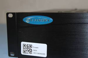 lot 100 image: Crown Audio Professional  Commercial 80 Watt Amplifier