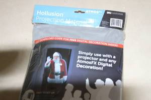 lot 109 image: Atmos FX AtmosFX AtmosGear 3D Digital Holiday Hologram Projection Projector Material - NEW