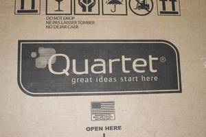 lot 116 image: NEW Quartet Cork Board  Bulletin Board 4 x 3 (48x36) with Aluminum Frame Model 2304 (MSRP $84.99)