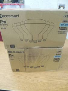 lot 94 image: 75-Watt Equivalent BR40 Dimmable LED Light Bulb Daylight (12-Pack)