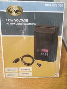 lot 9 image: (2) Low-Voltage 45-Watt Landscape Transformer