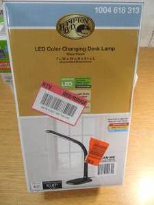 lot 12 image: 24 in. Black LED Desk Lamp with Advanced Control Features