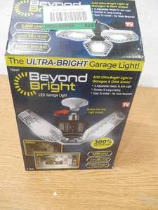 lot 28 image: 3500 Lumens 11.5 in. Single Pole Occupancy LED Flush Mount Garage Light