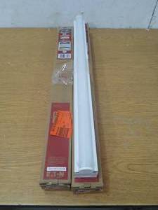 lot 42 image: (3) 2 ft. 1-Light Linear White Integrated LED Ceiling Strip Light with 1050 Lumens, 4000K