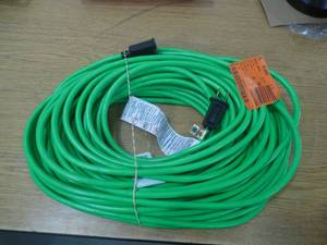lot 55 image: 100 ft. 162 IndoorOutdoor Extension Cord, Green