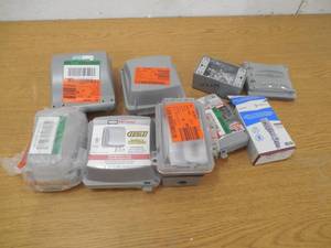 lot 87 image: ASSORTED OUTLET OUTDOOR COVERS.