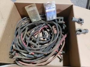 lot 116 image: Box of Battery Cables and Parts