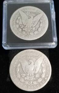 2 MORGAN SILVER DOLLARS 1889-O 1901-O