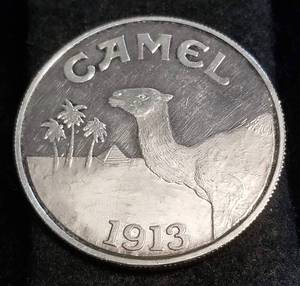 1 TROY OZ. .999 FINE SILVER 1993 JOE CAMEL ROUND