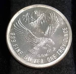 1 TROY OZ. .999 FINE SILVER PROSPECTOR ROUND