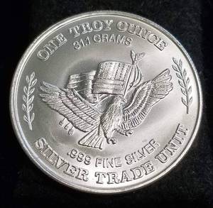 PRE AMERICAN SILVER EAGLE 1 TROY OZ .999 FINE SILVER ROUND MINTED FROM STRATEGIC US STOCKPILE SAN FRANCISCO