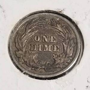 1901 BARBER DIME FINE