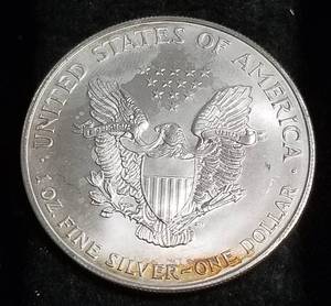 1996 AMERICAN SILVER EAGLE 1 TROY OZ. .999 FINE SILVER DOLLAR
