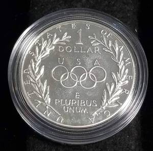 1988-S PROOF US OLYMPIC SILVER DOLLAR IN AIRTITE
