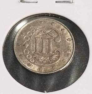 1858 US THREE CENT SILVER