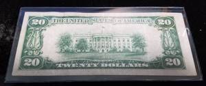 1934 US $20 FEDERAL RESERVE BANK NOTE
