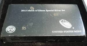 2015 US MINT MARCH OF DIMES SILVER PROOF SET IN ORIGINAL PACKAGING