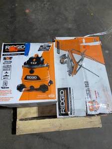 Pallet with Ridgid Shop Tools see pictures