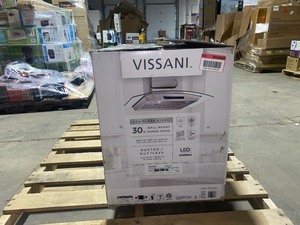 Vissani 30 Wall Mount Range Hood Stainless Steel. See pictures
