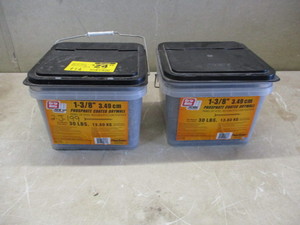 2 Pails of New Drywall Nails