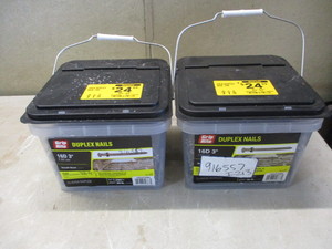 2 Pails of New 16D Duplex Nails