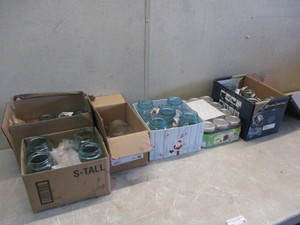 Green and New Canning Jars
