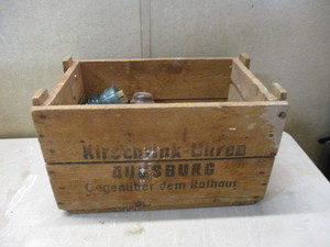 Glass Insulators in German Wooden Crate