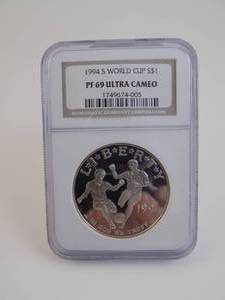 lot 13 image: 1994S World Cup $1 PF69DULTRACAMO Graded NGC