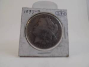lot 55 image: 1897O Morgan Silver Dollar