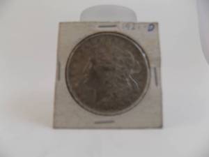 lot 59 image: 1921d Morgan Silver Dollar