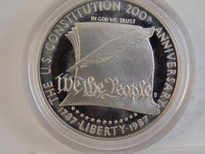 lot 73 image: 1787-1987 $1 US Constitution 200th Anniversary