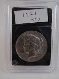 lot 75 image: 1921 Peace Silver Dollar