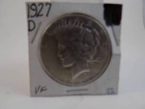 lot 77 image: 1927d Peace Silver Dollar