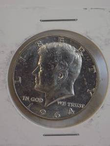lot 116 image: 1964d Kennedy Half Dollar