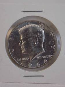 lot 117 image: 1964d Kennedy Half Dollar