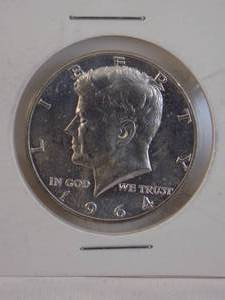 lot 118 image: 1964d Kennedy Half Dollar