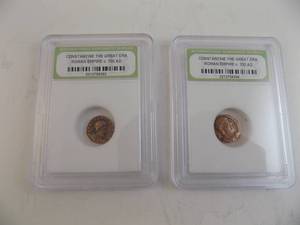 lot 145 image: 2-Constantine The Great Era Roman Empire C.330AD Internation Numismatic Bureau