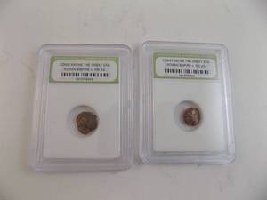 lot 150 image: 2-Constantine The Great Era Roman Empire C.330AD Internation Numismatic Bureau