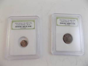 lot 152 image: 2-Constantine The Great Era Roman Empire C.330AD Internation Numismatic Bureau