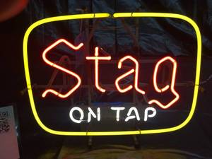 lot 4 image: Stag on Tap neon, Extremely Rare