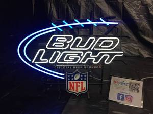 lot 18 image: Bud Light NFL football neon