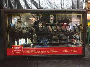 lot 43 image: Miller Champagne of Beers mirror