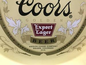 lot 102 image: Coors Beer tray