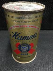lot 117 image: Hamms Beer Smooth and Mellow flat top can