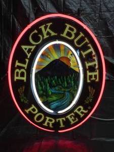 lot 60 image: Black Butte Porter neon